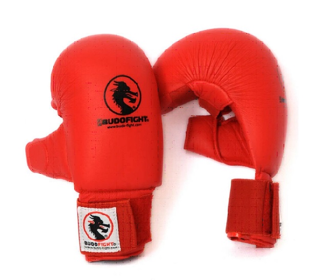 modèle gants combat rouge avec pouce